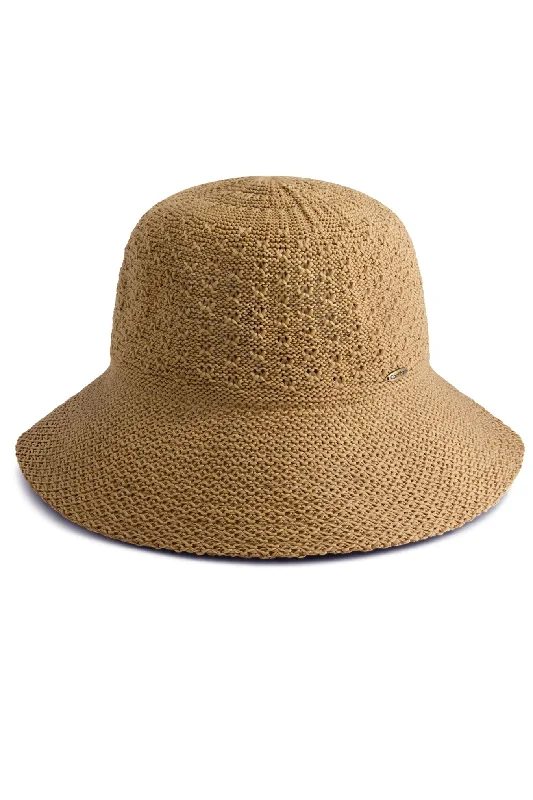 wide brimmed sun hat for camping-Marina Sun Hat | Tan