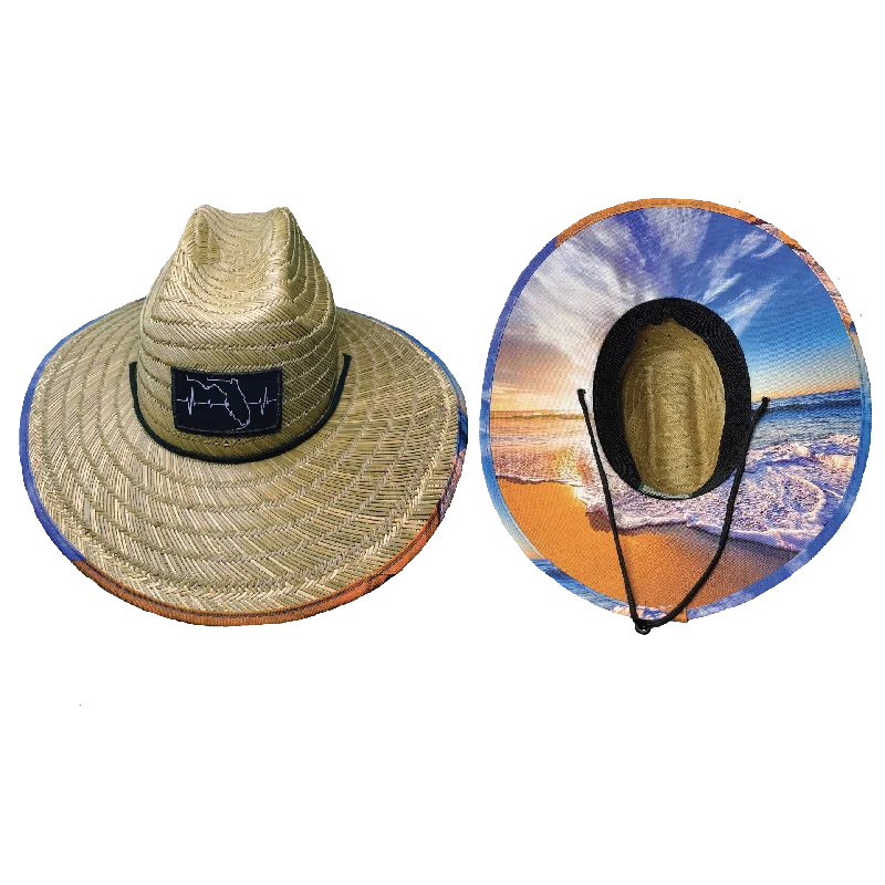 sun hat for long walks-Florida Straw | Sun Hat | Sunset