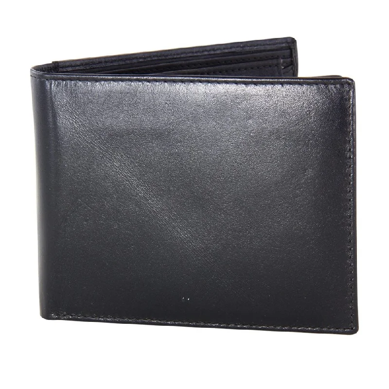 Beanies for travel-Jacaru Kangaroo Leather Flap Wallet - Black