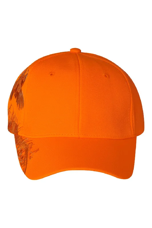 mens hats fashion-Dri Duck Mens Quail Adjustable Hat - Blaze Orange