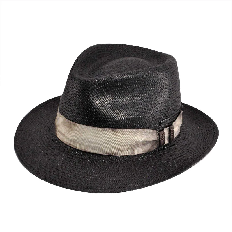 Beanies for snow activities-KANGOL Distressed Hiro Trilby Hat