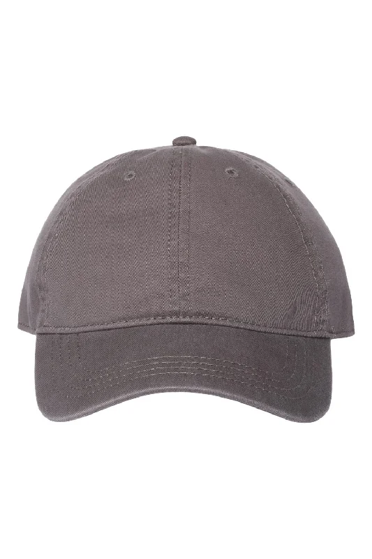 mens hats for rain-Cap America Mens Relaxed Adjustable Dad Hat - Charcoal Grey