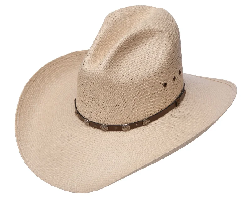 Beanies with performance details-Stetson Cody 10x Straw Western Hat