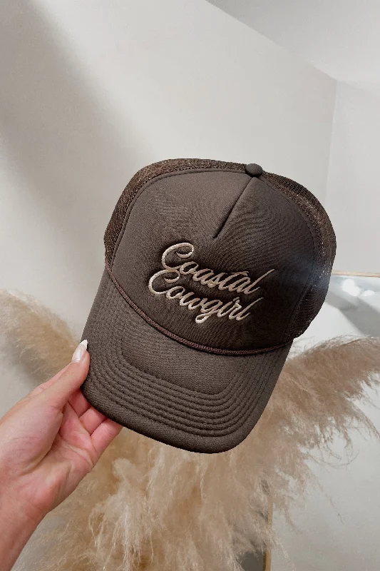 Headbands with floral prints-Pre-Order Coastal Cowgirl Trucker Hat