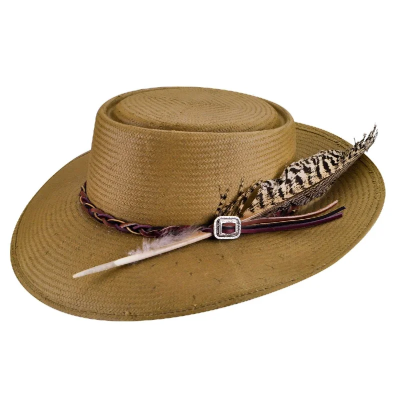 Headbands for outdoor activities-Renegade Rowan Straw Western Hat