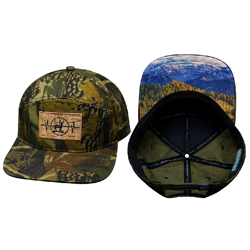 Headbands for fitness routine-Hunting Hat | Flat Bill |  Rust Tree Camo