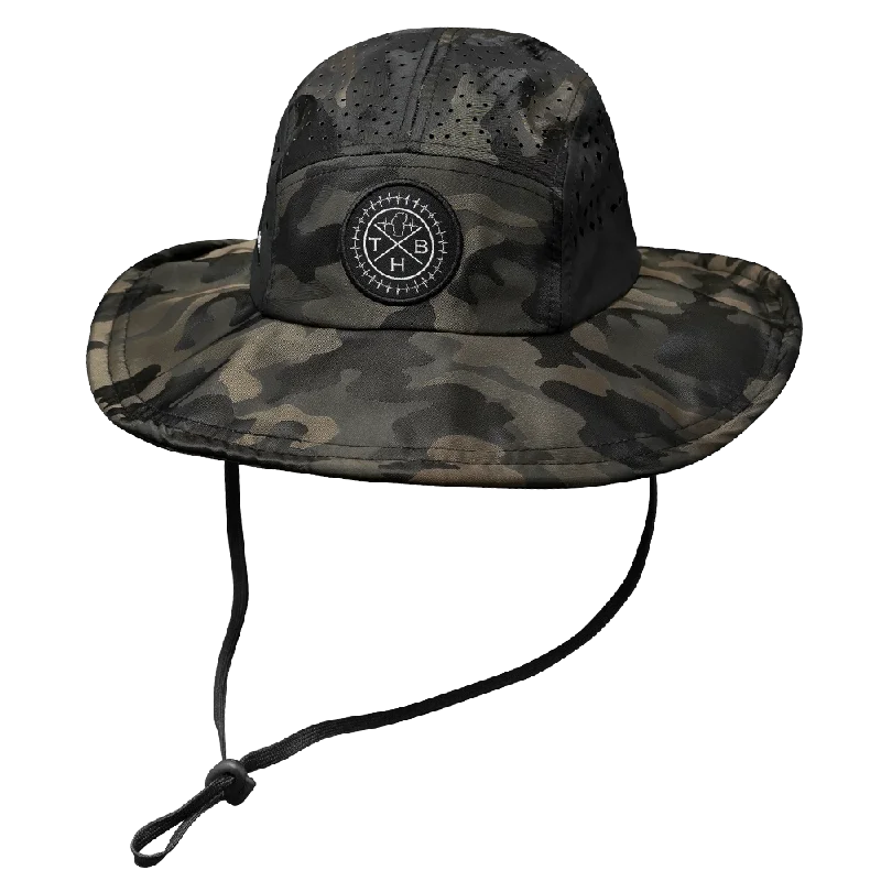 sun hat for mountain trips-THB Boonie | Sun Hat | Tan Camo