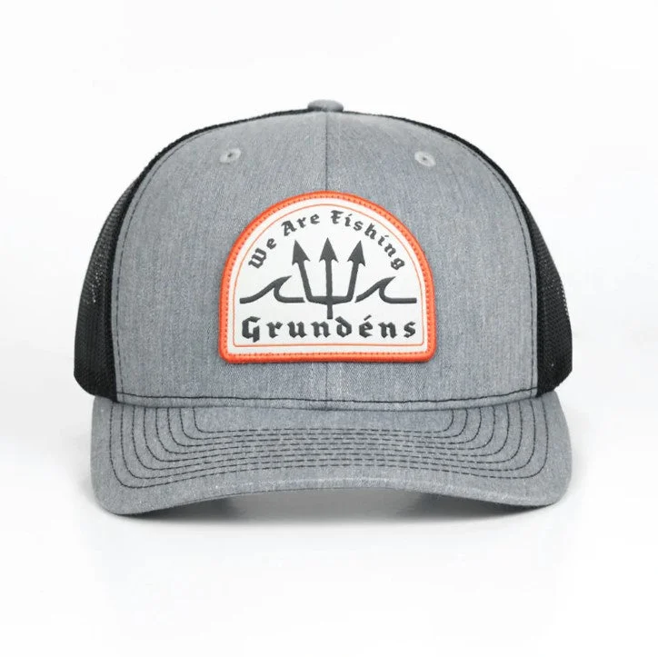 Headbands for bridal wear-Grundens Poseidon Trucker Hat