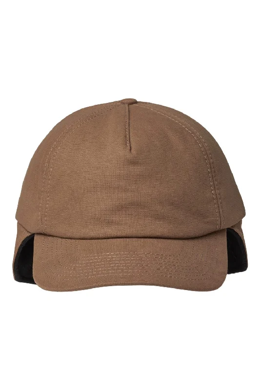 mens hats perfect for stylish hikes-Dri Duck Mens Extreme Cold Canvas Hat - Field Khaki