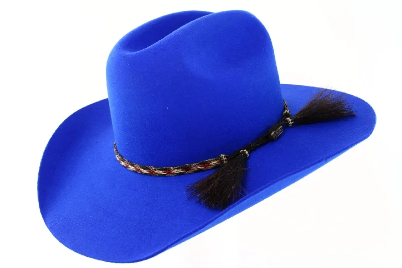 Beanies with insulated warmth-Akubra Rough Rider Hat - Electric Blue