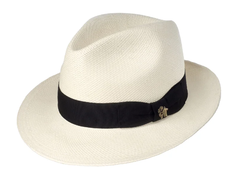 Beanies for active winter months-Bigalli Panama Fedora G8 - Grade 8 Fine Panama Hat