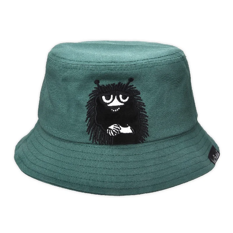 Bucket hats for festival fashion-Stinky Plotting Bucket Hat Kids- Dark Green