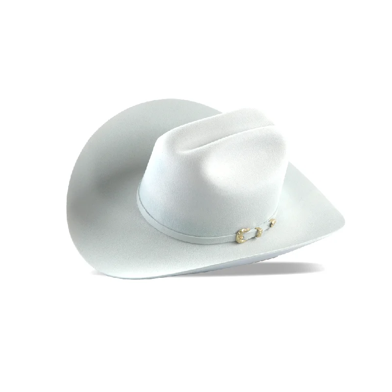 Beanies with breathable fabric-6X Larry Mahan El Dorado Fur Felt Cowboy Hat White (Price Online Only)