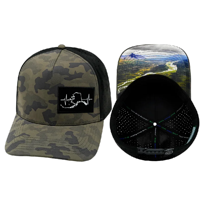 Headbands for sports fashion-Alaska Hat | Trucker Hat | Soft Charcoal Camo - Black