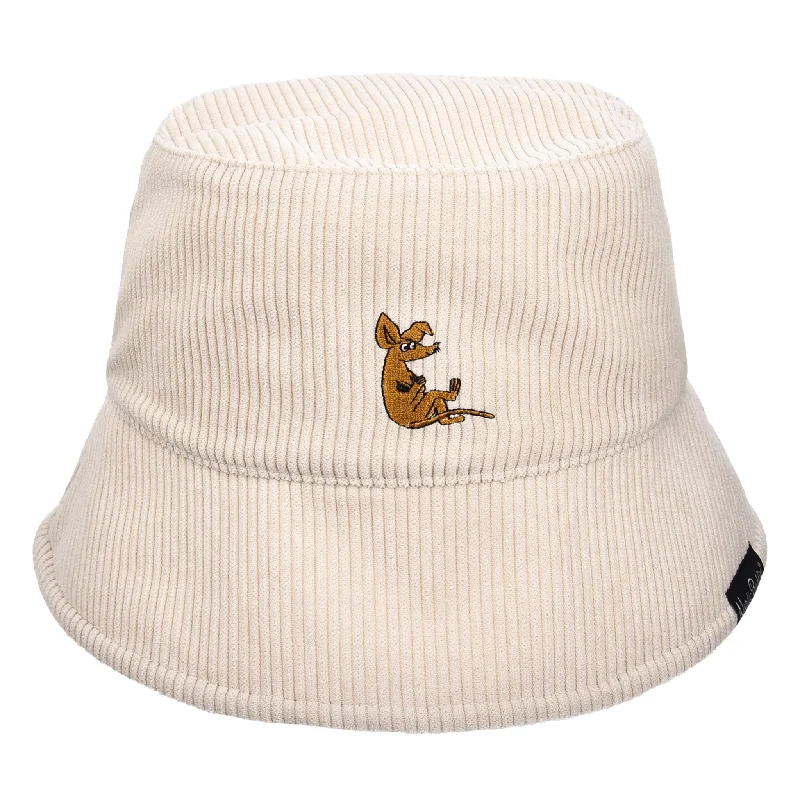 Bucket hats for kids to enjoy-Sniff Chilling Bucket Hat Corduroy - Beige