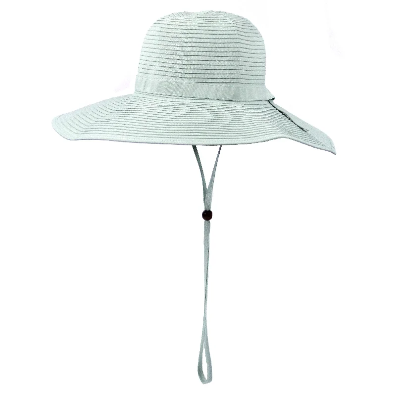 sun hat for long days in the sun-Women's Wide Brim Sun Hat - Mint