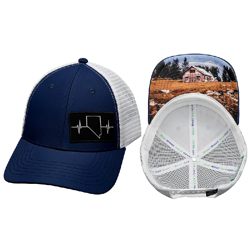 Beanies for perfect outdoor adventure gear-Nevada Hat | Low Profile | Navy - White