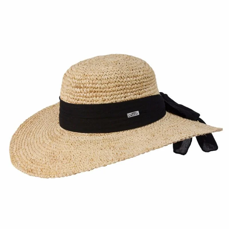 stylish summer hat for sun protection-Latin Quarter Ladies Raffia Sun Hat