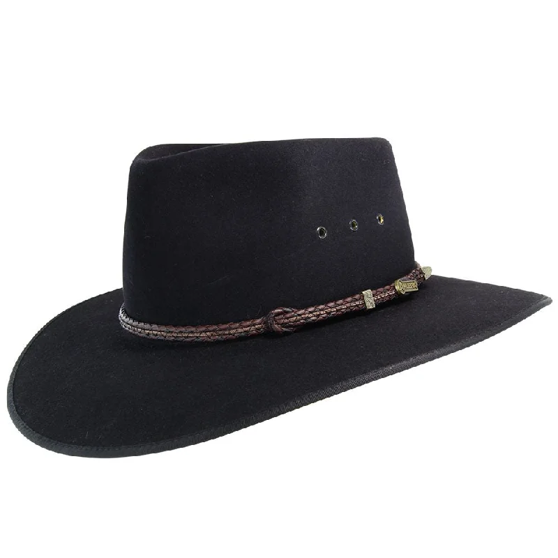 Cute beanies-Akubra Cattleman Hat - Black