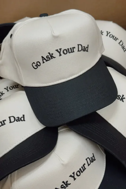 Beanies for cold weather-Go Ask Your Dad Trucker Hat