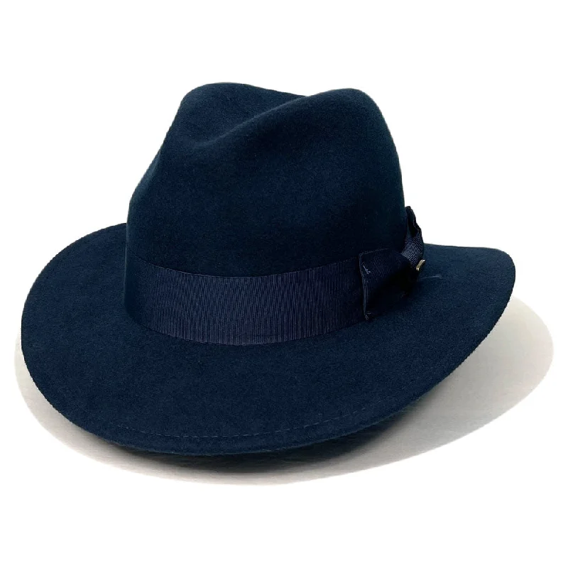 light wool hats for summer-  Saint Martin - Wool Safari Fedora