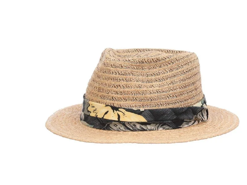 Headbands for daily wear-Tommy Bahama Tahiti Raffia Braided Fedora