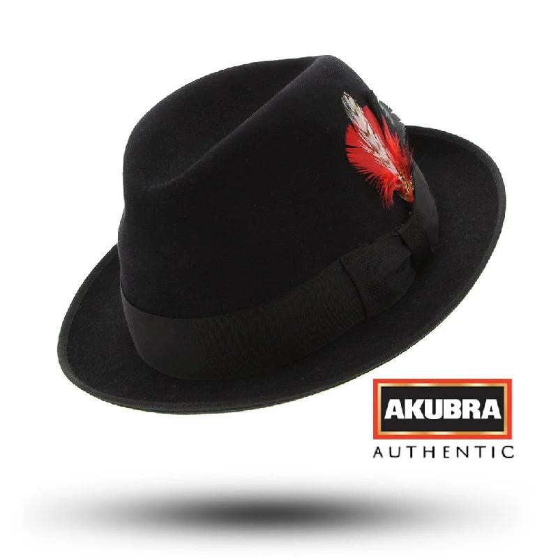 Beanies for trendy cool-weather fashion-Akubra Hampton - Black