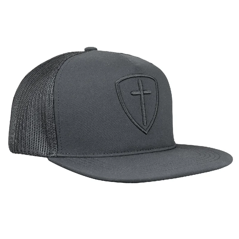 Stylish headbands-Kerusso Mens Cap Black Cross And Shield