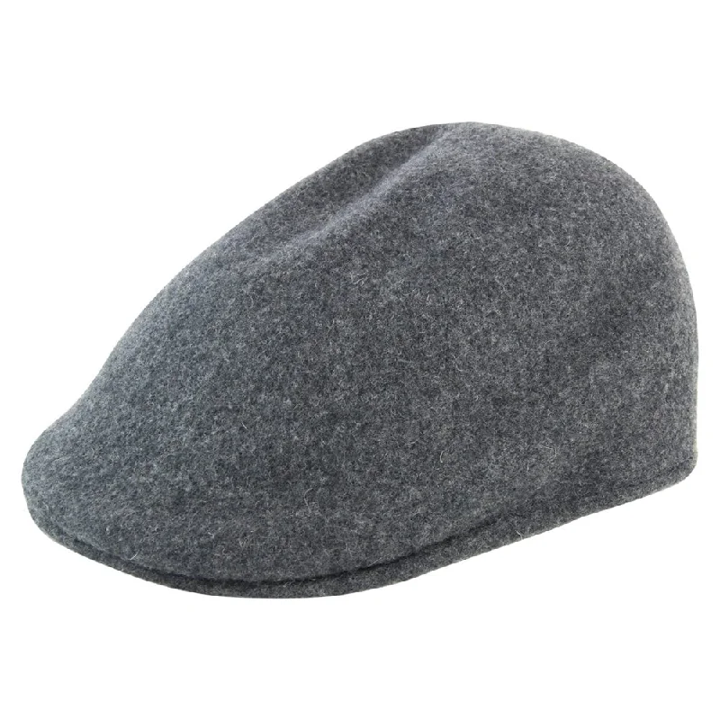 comfy wool hats for women-  Kangol - 507 Seamless Wool - Dark Flannel