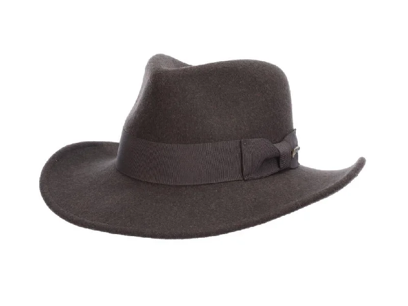 Beanies for snowy days-Indiana Jones Timary Crushable Safari Fedora