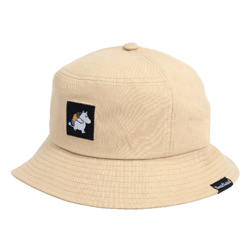 Bucket hats for hot summer days-Moomintroll Bucket Hat - Beige