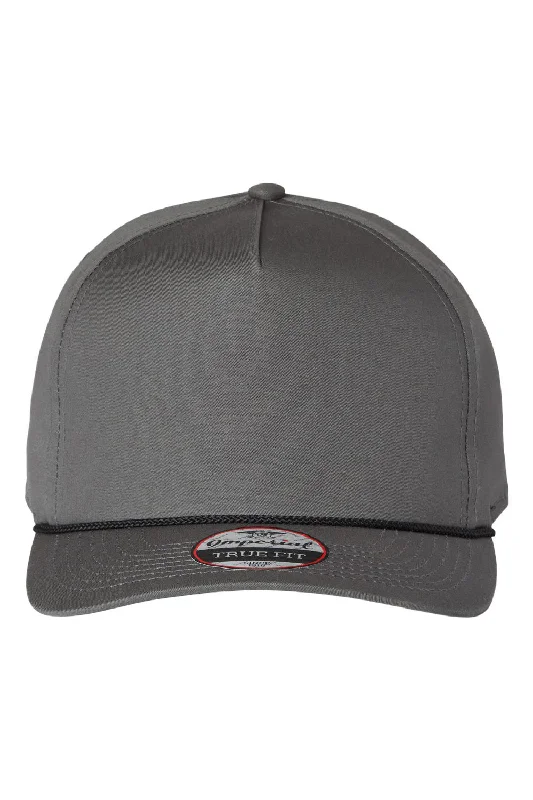 mens hats stylish for leisure trips-Imperial Mens The Barnes Snapback Hat - Graphite Grey