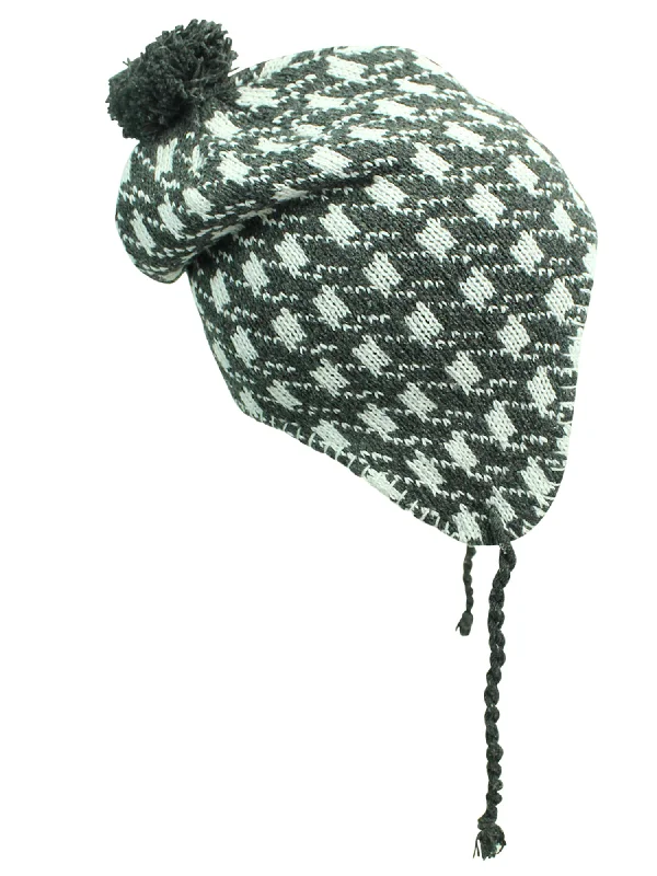 Beanies for men-Fleece Lined Tibetan Trapper Cap Hat