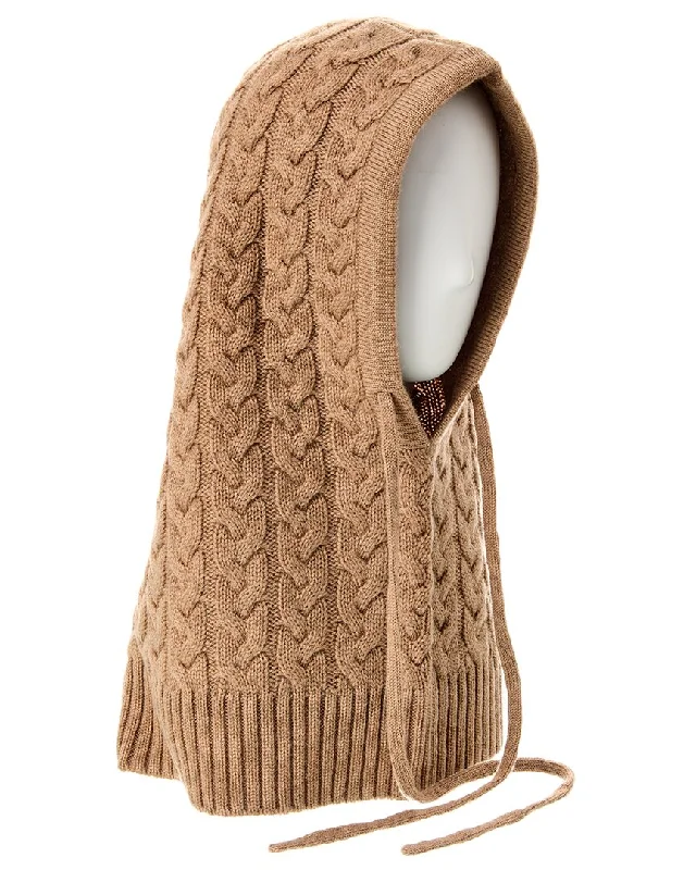 womens hats for relaxed weekend style-Forte Cashmere Hood