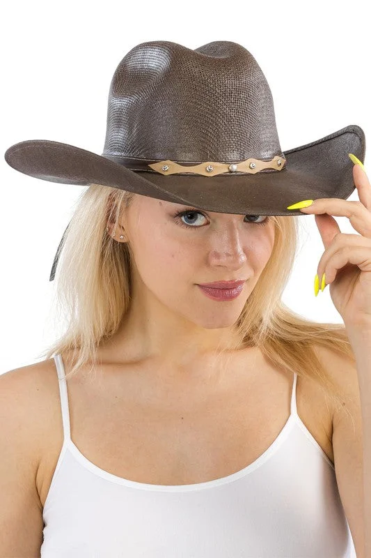 Beanies for all-day comfort-Vaquero Structured Cowboy Hat -Brown