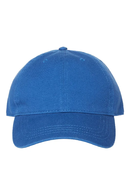 mens hats with high crown-Cap America Mens Relaxed Adjustable Dad Hat - Royal Blue