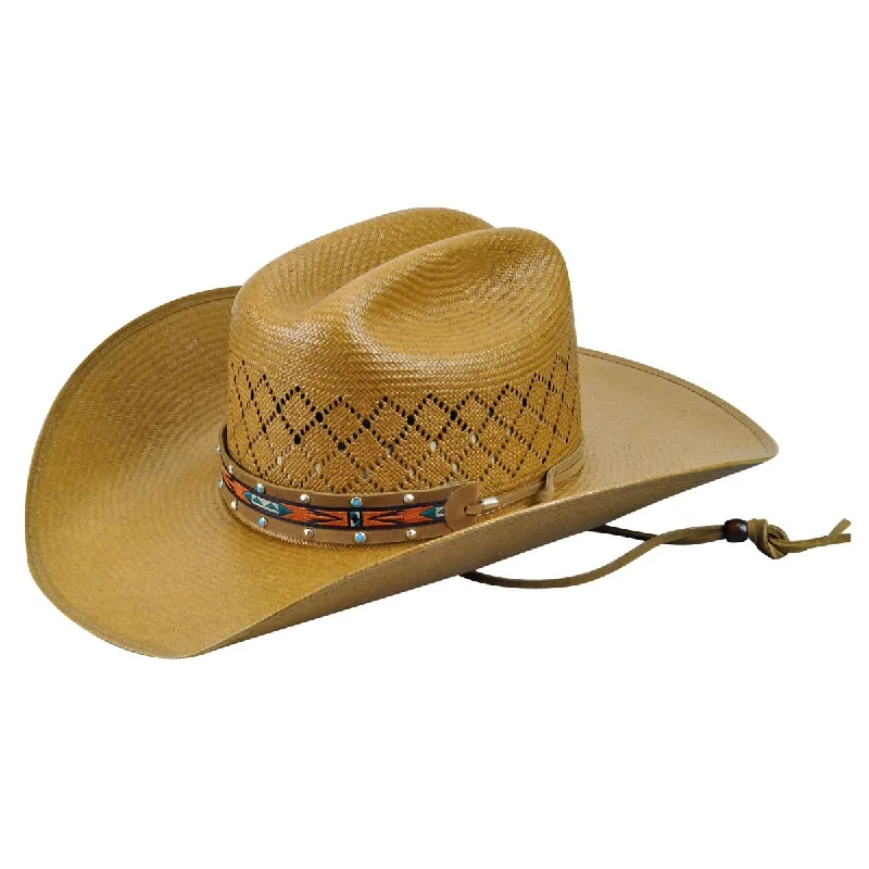 Headbands for sweat control-Renegade Loaner Straw Western Hat