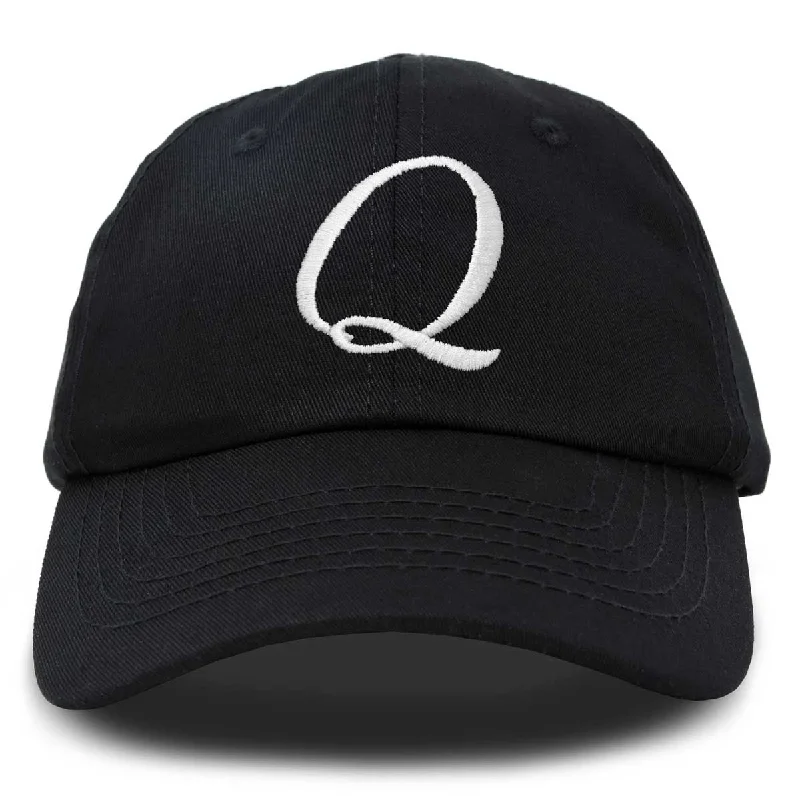 Beanies with funny sayings-Dalix Initial Letter Q Hat