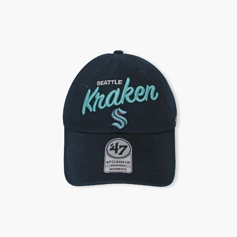 womens hats for stylish adventures-Seattle Kraken Women's Phoebe Clean Up Adjustable Hat