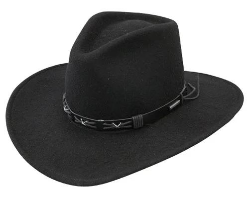 Beanies for mountain excursions-Stetson Logan Crushable Western Hat