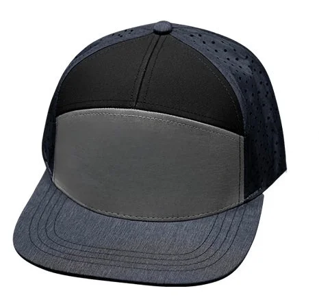 Beanies for comfortable wear-Blank - 7 Panel - Navy / Gray / Black (Unisex)