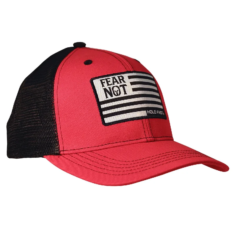 Beanies with breathable fabric-HOLD FAST Mens Cap Fear Not Flag