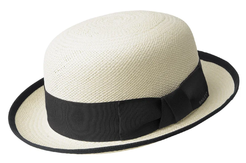 Beanies for layering under helmets-Bailey of Hollywood Chaplin Straw Bowler Hat