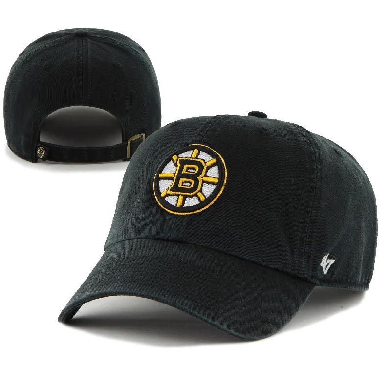 Beanies with fashion-forward style-Bruins 47 Clean-Up - Black