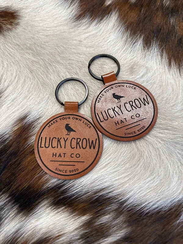 Cute beanies-Keychain: Lucky Crow Round