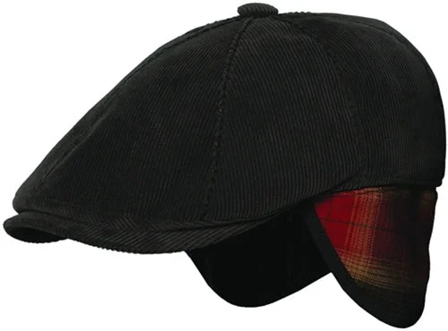 Beanies for perfect post-ski outfits-Stetson Billingsley Polyester Blend 8/4 Cap with Ear Flaps