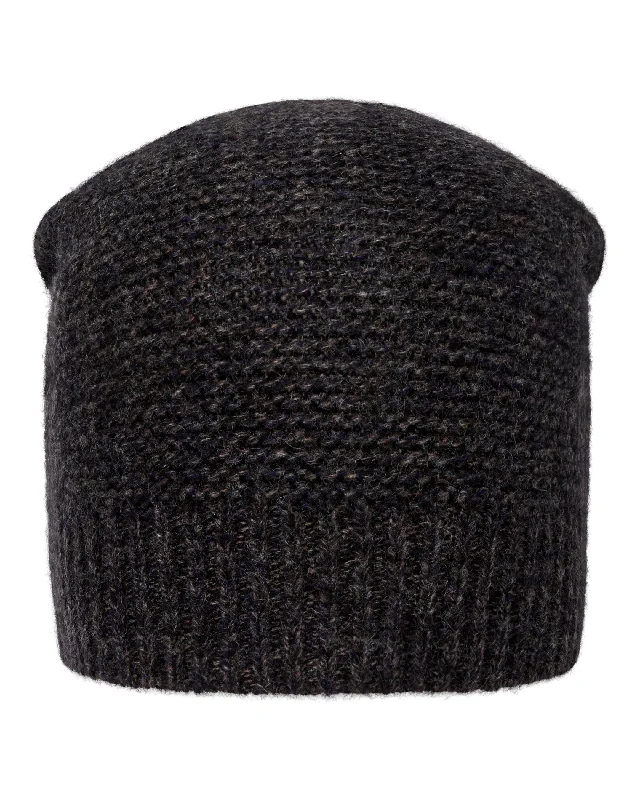 Beanies with customized embroidery-Unisex Beanie Cashmere Hat Granite Grey