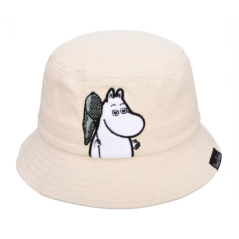 Bucket hats for city explorers-Moomintroll Fishing Kids Bucket Hat - Beige