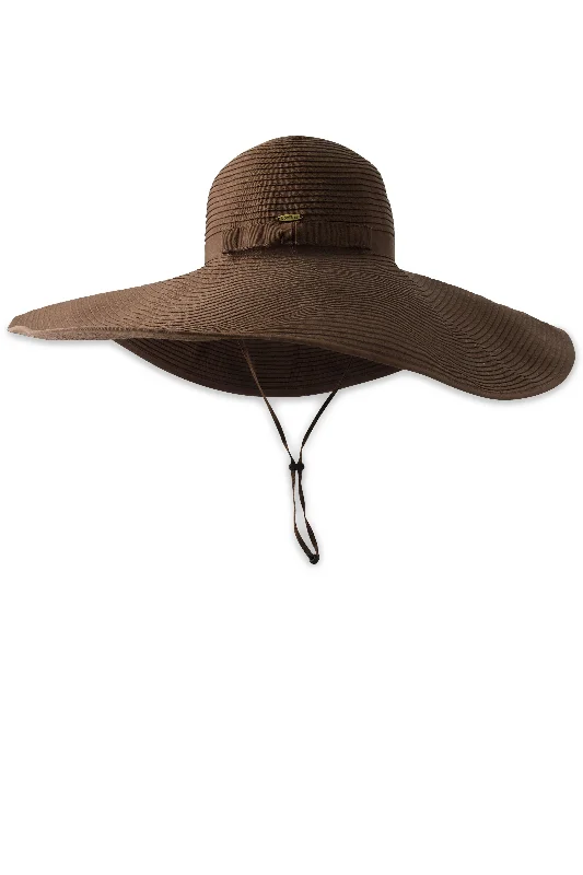 Beanies for stylish travel wear-Shelby Shapeable Poolside Hat | Brown