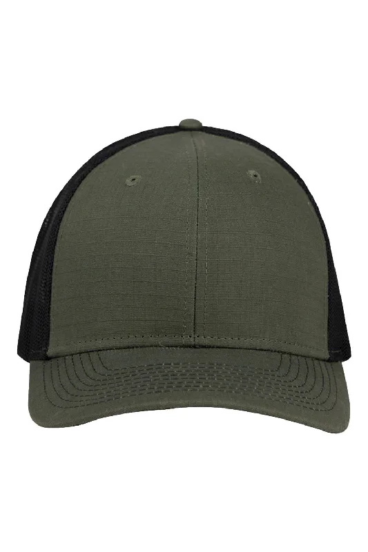 mens hats for weekend travel-Dri Duck Mens Legion Snapback Hat - Fatigue Green